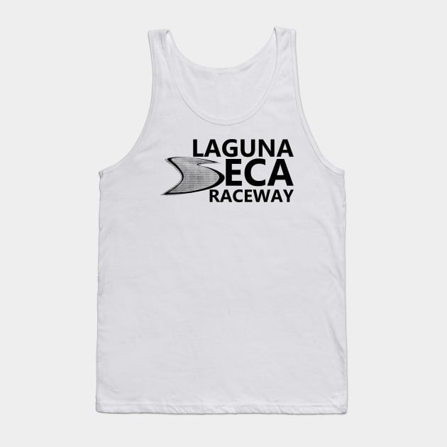 Laguna Seca Raceway Corkscrew Tank Top by SteamboatJoe